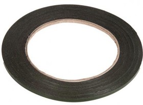 скотч двусторонний черный вспененный с зеленой защитной лентой толщина 0.5мм ширина 3мм длина 10м