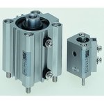 CDQ2B32TF-100DZ, Pneumatic Compact Cylinder - 32mm Bore, 100mm Stroke ...