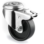 1475POO050P30-11, Braked Swivel Castor Wheel, 40kg Capacity, 50mm Wheel