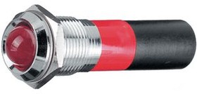 17-350231, LED Indicator, Plug Connection, 2.8 x 0.8 mm, Fixed, Green, AC, 230V