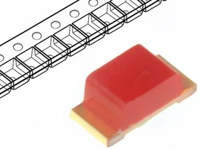 Фото 1/2 KPH-1608ID, Светодиод smd красный 625нм 2-Pin Chip LED лента на катушке
