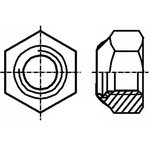 B3/BN161, Гайка, шестигранная, M3, 0,5, сталь, Покрытие: цинк, 5,5мм, BN: 161