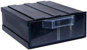 Фото 1/2 К2 черный, Ячейки, черный корпус, прозрачный контейнер, 133х167х57мм