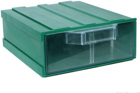 Фото 1/2 К2 Зеленый, Ячейки, зеленый корпус, прозрачный контейнер, 133х167х57мм