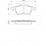 0986424539, Колодки тормозные дисковые задн VOLVO: S60 2.0 T/2.3 T5/2.4/2.4 ...