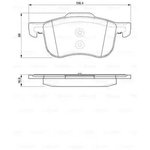 0986424540, Колодки тормозные VOLVO S80 , V70, S60 , C70 , XC70 передние