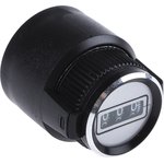 23A21B10, 30.6mm Black Potentiometer Knob for 6.35mm Shaft, 23A21B10