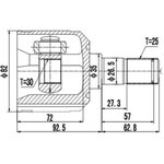 DCV639005, К-кт ШРУСа MITSUBISHI MIRAGE / LANCER1.51988-1991 ...