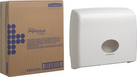 Фото 1/6 6991, White Plastic Toilet Roll Dispenser, 445mm x 129mm x 380mm