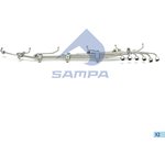 020.717, Трубка топливная MAN дв.D2866,D2876 ТНВД комплект (6шт.) SAMPA