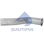 021.299, Труба выхлопная глушителя MAN TGA передняя SAMPA