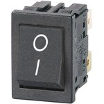 MP004802, Rocker Switch, DPST, 12 A, 250 VAC, Non Illuminated, Panel ...