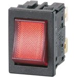 MP004803, Rocker Switch, DPDT, 12 A, 250 VAC, Illuminated, Panel, Quick Connect ...