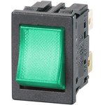MP004804, Rocker Switch, DPDT, 12 A, 250 VAC, Illuminated, Panel, Quick Connect ...