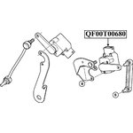 QF00T00680, датчик угла наклона фар!\ BMW E46/E39/E60/E61/ E65/E66/E85/E86/E89 ...