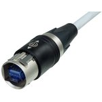 NKE6S-1-WOC, 1 Meter preassembled etherCON CAT6 patch cable use a shielded S/FTP ...