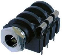 NMJ6HCD2-RM, Phone Connectors 1/4" STERO JCK SWTCH FULL TRD NSE PC HOR