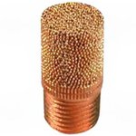 AN101-01, AN Copper Alloy 1MPa Pneumatic Silencer, Threaded, R 1/8 Male