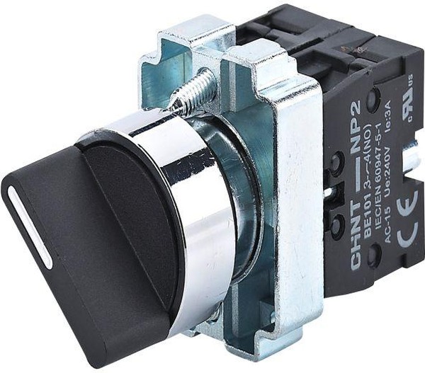 ふてね Переключатель NP2-BD53 3 положения возвратом 2НО IP40 (R) CHINT