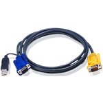 2L-5202UP, Шнур, мон., клав.+мышь USB, SPHD15= HD DB15+USB A-Тип, Male-2xMale ...