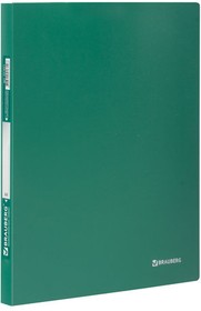 Фото 1/10 Папка с металлическим скоросшивателем BRAUBERG стандарт, зеленая, до 100 листов, 0,6 мм, 221631