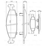 0986424666, Колодки тормозные дисковые передн JEEP: GRAND CHEROKEE II (WJ ...