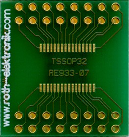 Фото 1/2 RE933-07, Double Sided Extender Board Multi Adapter Board FR4 25.4 x 23.81 x 1.5mm