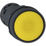 Кнопка желтая с пружинным возвратом, 1 НЗ+ 1НО XB7NA85
