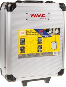 WMC40287, Набор инструментов 287пр. 1/4'',1/2'' (6гр.)(4-30мм), в алюминиевом кейсе