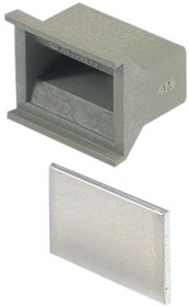 20808-004, Panel handle, Plastic, Grey, HP10