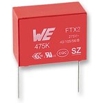 890324025039, Safety Capacitors WCAP-FTX2 20mm Lead 0.47uF 10% 275VAC