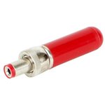 763K, DC Power Connectors 2.1mm Locking Plug Red Tip Red Handle