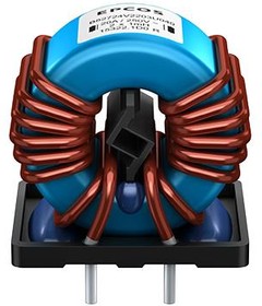 Фото 1/2 B82724V2123U040, Common Mode Chokes / Filters 2x1.5mH 12A 6.3mOhm RING CORE CHOKE