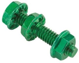 TRBSK, Bonding stud kit for threaded #12-24 rail fasteners; includes 25 bonding studs and 50 bonding nuts.