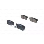 0986424695, Колодки тормозные SUZUKI Ignis передние (4шт.) BOSCH