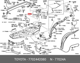 Фильтр топливный TOYOTA 77024-42080