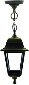 Фото 1/10 11-13 БР (НСУ 04-60-001 АДЕЛЬ) Светильник-фонарь подвесной бронза прозрач стекло, шт