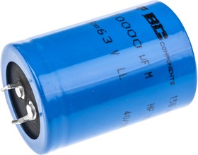 Фото 1/2 10000μF Aluminium Electrolytic Capacitor 63V dc, Snap-In - MAL215848103E3