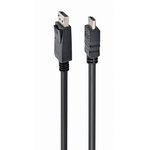 Кабель DisplayPort- HDMI Cablexpert CC-DP-HDMI-1M 1м, 20M/19M, черный, экран ...
