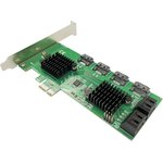 Контроллер Speed Dragon FG-EST26A-1-3L01 PCI-E SATA 6G 8 port CARD, Asmedia ASM1182E+2*ASM1064, RTL {100}