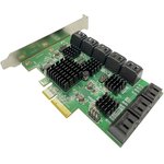Контроллер Speed Dragon FG-EST25A-1-3L01 PCI-E SATA 6G 16 port CARD ...