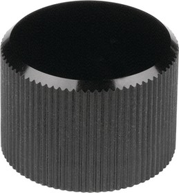 505.613, Rotary Knob Black ø12mm Without Indication Line