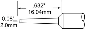 Наконечник (2.0х16.04 мм; клин удлиненный) для MFR-H1 SFP-CHL20