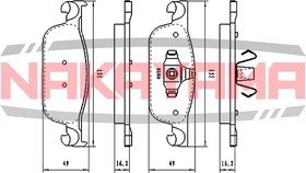 HP8769NY, Колодкитормозные дисковыекомплект