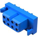 PLB08F300A1/AA, RECTANGULAR PWR CONNECTOR, RCPT, 8POS