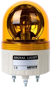 Фото 1/2 ASG-20-Y 220VAC сигнальный маячок желтый диаметром 86мм (вращение)
