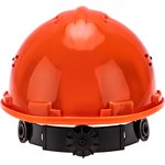 09-0907, Protective helmet "ISTOK EURO" (orange) ratchet mechanism (20013)