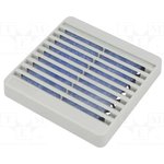 XPFA80GY, Racks & Rack Cabinet Accessories Filter Grill 3.15" Grey