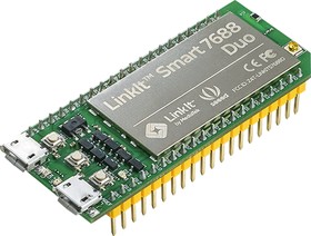 Фото 1/3 LinkIt Smart 7688 Duo, Одноплатный компьютер на базе процессора MT7688AN и ATmega 32U4 для IoT приложений