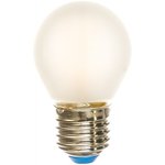 LED-G45-6W/WW/E27/FR PLS02WH Лампа светодиодная. Форма шар, матовая. UL-00000302